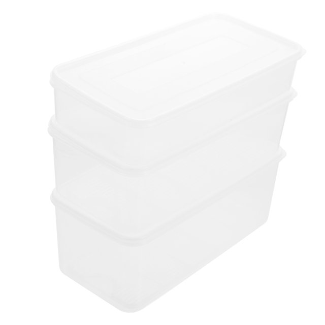 WEUVEB 3Pcs Produce Keeper for Fruit Saver Containers in Large 3.3L 11.4*5.9*4.6in