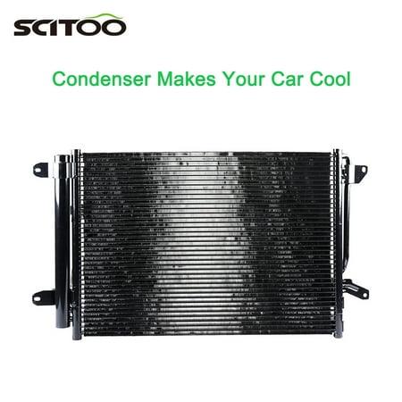 SCITOO AC A/C Condenser Compatible with 2011 2012 2013 2014 2015 2016 2017 2018 Volkswagen Jetta Beetle AC3889