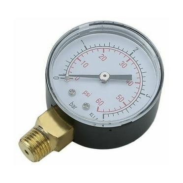 Replacement Pressure Gauge, Fits Select Hayward Filters, Spa Filter Water Pressure Gauge, Corrosion-Resistant Durable Brass, More Accurate Measurement With Good Air Tightness, For