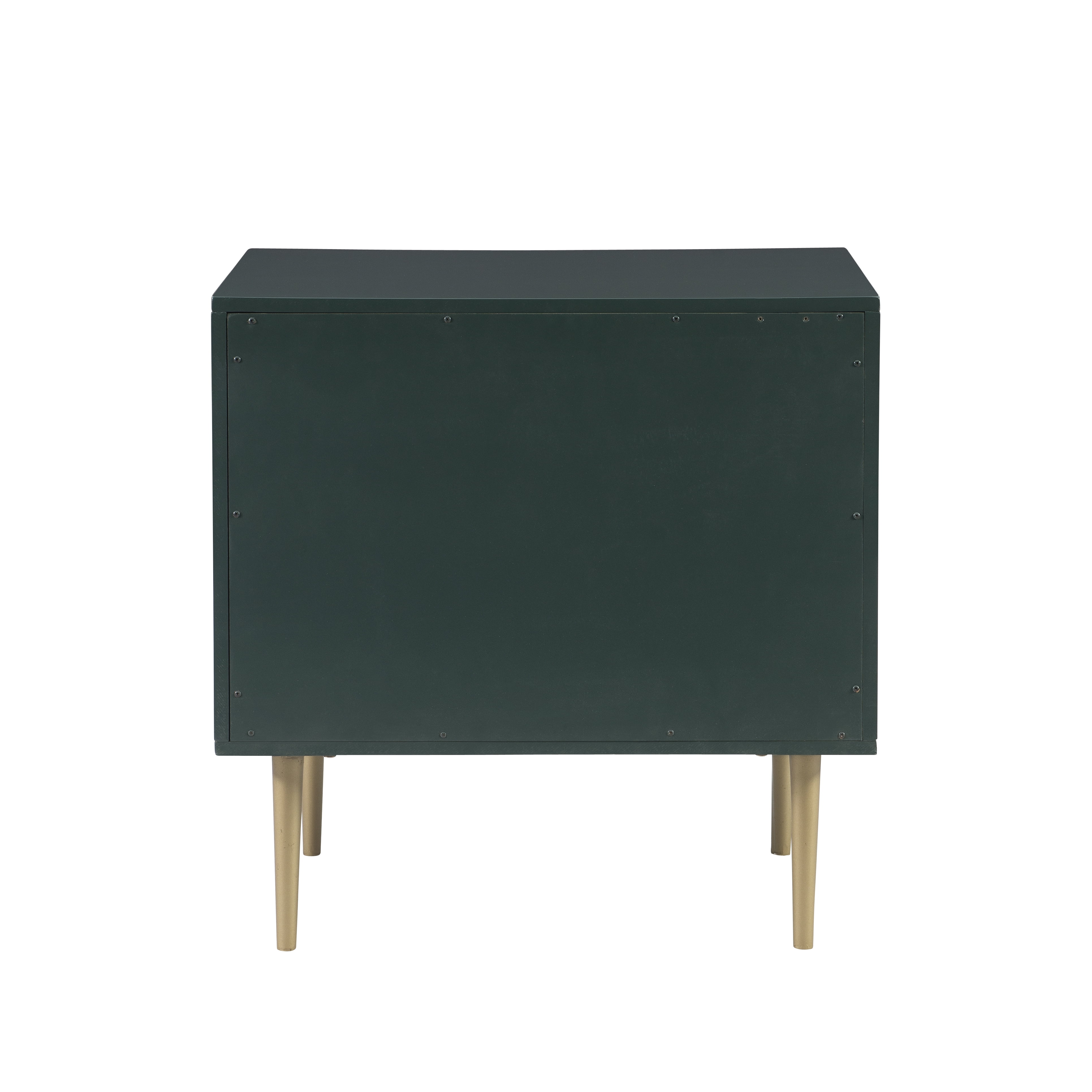 Linon Galena 2-Drawer Nightstand, Dark Green