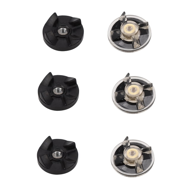 3 Pcs Rubber Blade + Base Gears, Juicer Blender Replacement Part Accessory Kit