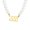 Gold 222, variant on Stainless Steel Simple Angel Number Pendant Necklace Artificial Pearls Collarbone Chain for Women Silver Plated 444