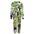 thumbnail image 5 of Invader Zim Unisex Onesie Pajamas Zipper Jumpsuit Hooded One Piece Sleepwear for Family Mens Womens, 5 of 8