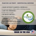 thumbnail image 7 of Foamma 5" x 48" x 75" High Density Gel Memory Foam RV Bunk Mattress Replacement Topper for Camper, Truck & Travel Trailer, Firm Support, CertiPUR-US Certified, Made in USA, Cover Not Included, 7 of 7
