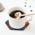 thumbnail image 5 of Lsque Abstract Funny Duck Pattern 4" Drink Coasters Set of 4, PVC Leather Absorbent Coasters, Table Coaster Set Decorative Coffee Cup Coasters Housewarming Gift -Hexagon, 5 of 6