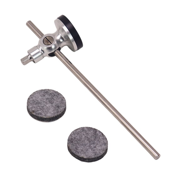 Bass Drum Pedal Beater Replacement Aluminum Alloy Hammers Head Percussion Instrument Accessories Easily to Install