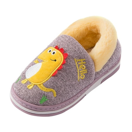 

Kids Indoor Dinosaur Flock Winter Warm Casual Shoes