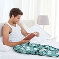 thumbnail image 4 of Cauagu Penguins Mens Pajama Pants Sleep & Lounge Pants,PJ Bottoms with Pockets-Large, 4 of 7