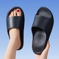 thumbnail image 5 of Slippers for Men Slip-on Flat Heel Non-Slip Slides Shower Shoes Mens Comfortable Lightweight Indoor Bathroom Sandals Outdoor Beach Shoes, 5 of 7