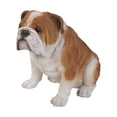 thumbnail image 3 of 18.5" Sitting Bull Dog Outdoor Garden Statue, 3 of 5