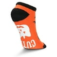 thumbnail image 4 of MeMoi Women's Spooky Cat Low-Cut Non-Skid Socks - Womens - Female, 9-11, Orange, 4 of 5