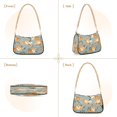 thumbnail image 2 of Ryvnso Cute Dog and Flowers Womens Chain Shoulder Bag Tote Handbags Clutch Hobo Purse with Zipper for Travel, 2 of 7