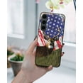 thumbnail image 5 of WIRESTER Shockproof Soft Rubber Cover Case for Samsung Galaxy S24 FE 6.7", Vintage American USA Flag Deer, 5 of 5
