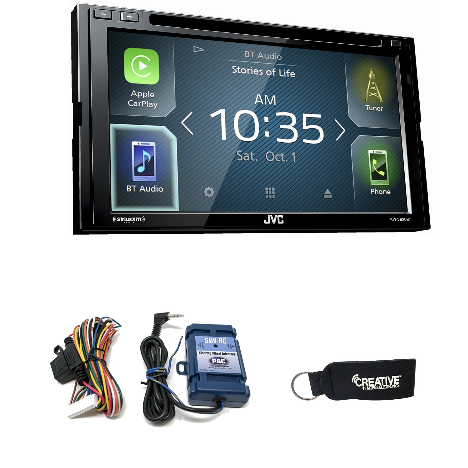 Buy JVC KWV830BT compatible with Android Auto / CarPlay CD/DVD with