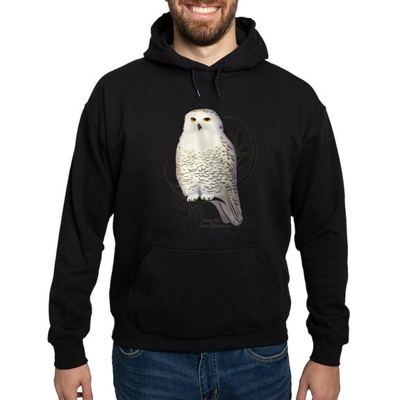CafePress - Snowy Owl Hoodie (Dark) - Pullover Hoodie, Classic, Comfortable Hooded Sweatshirt