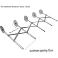 thumbnail image 4 of Hongchun Stainless Steel Dough Cutter with 5 Adjustable Wheels, Pro Dough Cutter 24.5cm, 4 of 4