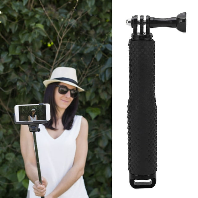 Action Camera Selfie Stick, Handheld 9 Inch Selfie Stick Portable with Hanging Rope for Photograph Blue,Orange,Black