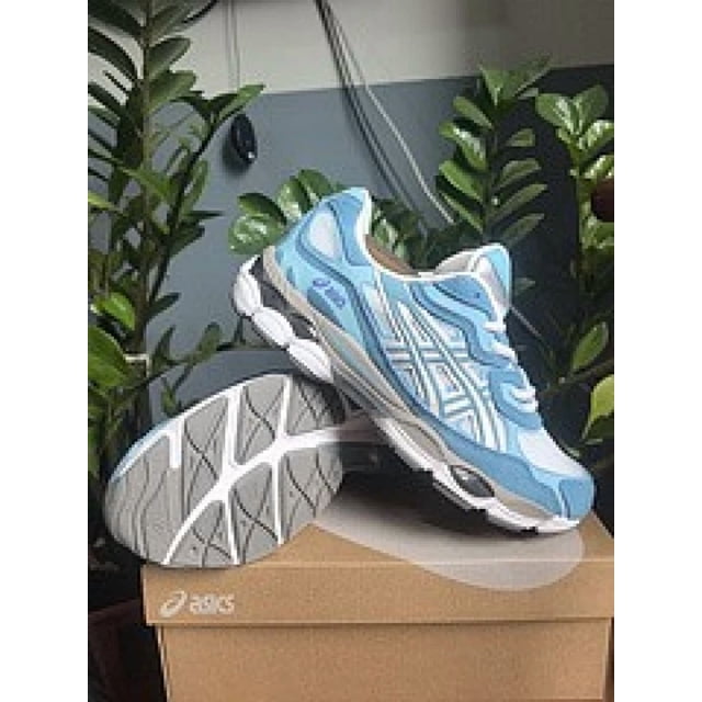 Fashionable New With Box ASICS Gel-NYC Cream Arctic Sky Mens Shoes 1203A383-107