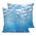 thumbnail image 7 of Outdoor Pillow Covers Throws Sunshine Through Blue Deep Sea Seascape,Waterproof Pillow Cases Pack of 2 Underwater Ocean View,Durable Cushion Cover Pillowcase for Patio Balcony Couch Garden, 7 of 7