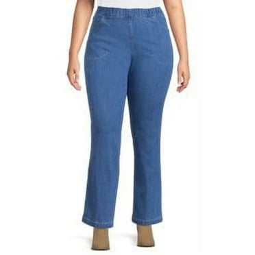 Just My Size Plus Size 4-Pocket Stretch Bootcut Jeans, Regular and Petite Lengths, 5X