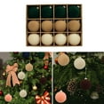 thumbnail image 2 of 12pcs Plush Christmas Sphere Ornament Large Flocking Shatterproof Decorative Sphere For Holiday Tree Home Use, 2 of 9
