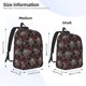 thumbnail image 2 of Easygdp Skull and Red Roses Mochila de Lona Resistente para Laptop, Compatible con Laptops de 15 a 17 pulgadas, Ideal para Escuela, Trabajo y Viajes-Small, 2 of 5