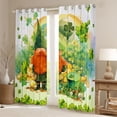 thumbnail image 2 of Feelyou Gnome Black Out Curtains, Lucky Spring Shamrock Curtains Pack of 2 (42x63 Each), 2 of 6