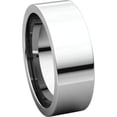 thumbnail image 6 of 7mm Flat Comfort Fit Band in 14k White Gold - Size 8.5, 6 of 9