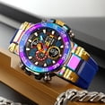 thumbnail image 6 of Men's Watches Sports Military Watches Waterproof Color Designer Large Face Digital Analog Tactical Outdoor Men's Wristwatches-Chronograph Dual Time LED Alarm Stopwatch, 6 of 6