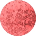 thumbnail image 1 of Ahgly Company Indoor Round Oriental Red Industrial Area Rugs, 4' Round, 1 of 4