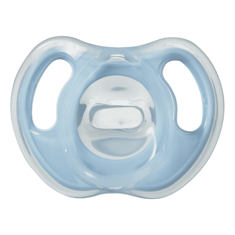 Tommee Tippee Ultra-Light Silicone Baby Pacifier, Boy 0-6m, 4pk, Blue