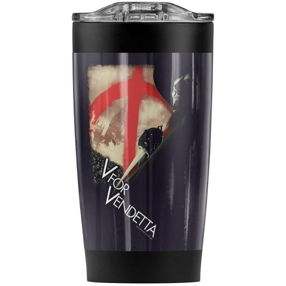 V For Vendetta Army Stainless Steel Tumbler 20 oz Coffee Travel Mug/Cup, Vacuum Insulated & Double Wall with Leakproof Sliding Lid | Great for Hot Drinks and Cold Beverages