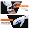 thumbnail image 5 of Riousery Waterproof Snowboard Mittens for Women Men Winter Ski Gloves Touchscreen Warm Insulated Mitts White, L (14.57 inches / 37.00 cm), 5 of 7