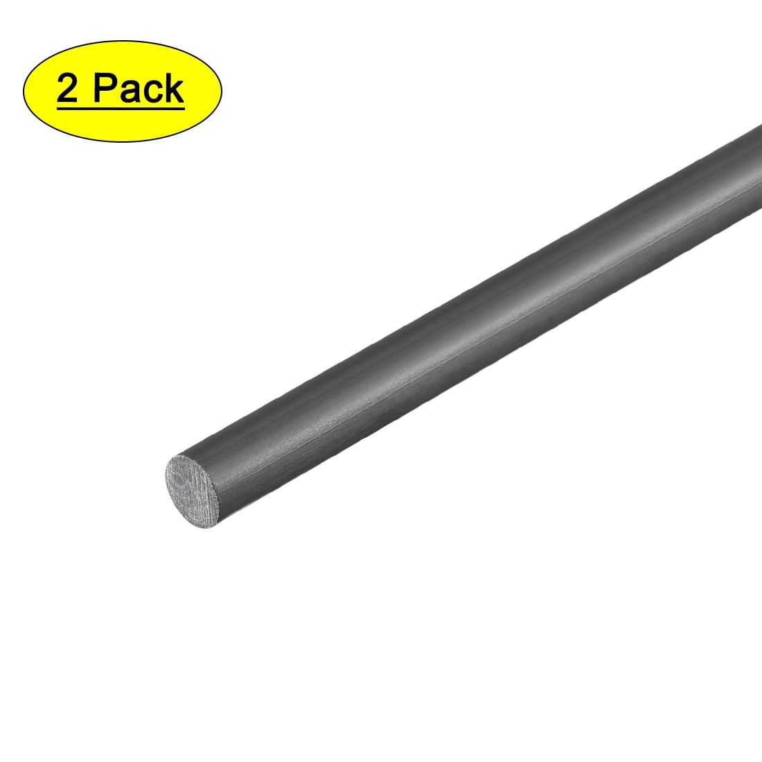 Carbon Fiber Rod 2mm, 500mm/19.6inch Length For RC Airplane Matte Pole, 10pcs