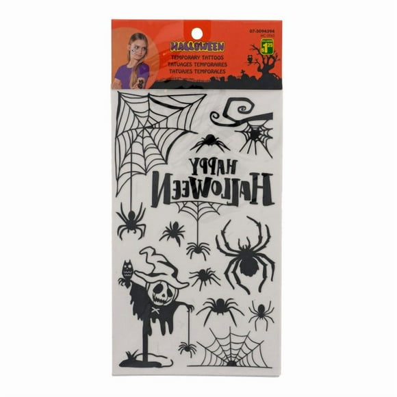 Temporary Skin Art Assorted Temporary Halloween Tattoo
