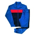 thumbnail image 1 of Men's 2-Piece Tracksuit Coral Blocks Jogger Track Jacket & Trackpants Jogging Suit Outfit, 1 of 5