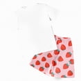 thumbnail image 6 of TOWED22 Toddler Girl Summer Outfits 2pcs Clothing Sets Crew Neck Short Sleeve Top Tee + Shorts Sets Cute Clothes(Hot Pink,6-7 Y), 6 of 6