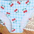 thumbnail image 5 of TOWED22 Girl's 3 Piece Swimsuit Sets Spaghetti Strap Bikini Swimsuit with Beach Skirt(Blue,7-8 Y), 5 of 8