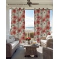 thumbnail image 4 of Spring Flowers Blackout Curtains 54 Inches Long, Chinese Botanical Pink White Blooms Floral Thermal Insulated Black Out Curtains, Darkening Window Curtain for Bedroom Living Room 45"x54" 2 Panels, 4 of 9