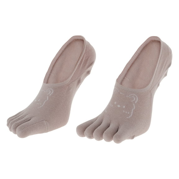 Unique Bargains 1 Pair Five Toe Socks Breathable Breathable Socks for Women Pink
