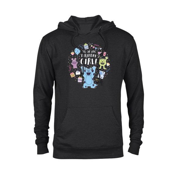 Disney and Pixar’s Monsters, Inc. Sis of the Birthday Girl - Pullover Hoodie for Adults - Customized-Black