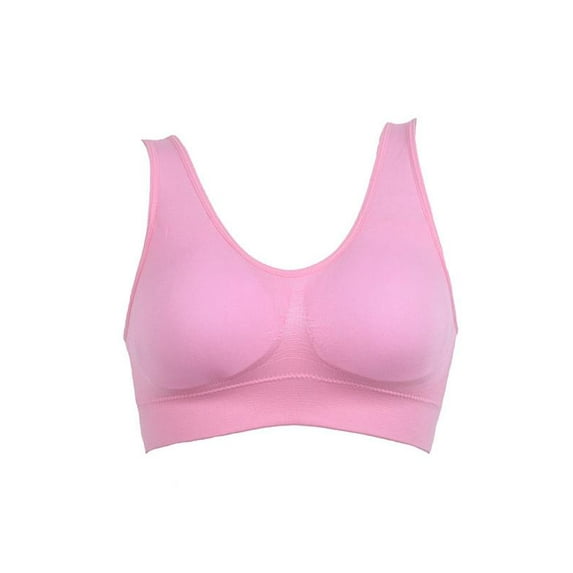 Womens Tank Style Sports Bra Wirefree Smooth Comfort ComfortFlex Wireless Bra Plus Size