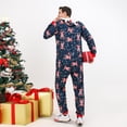 thumbnail image 6 of SYNPOS Family Matching Christmas Pajamas Set, Hooded Zippered Couple Matching Pajamas Set Onesies, 6 of 9