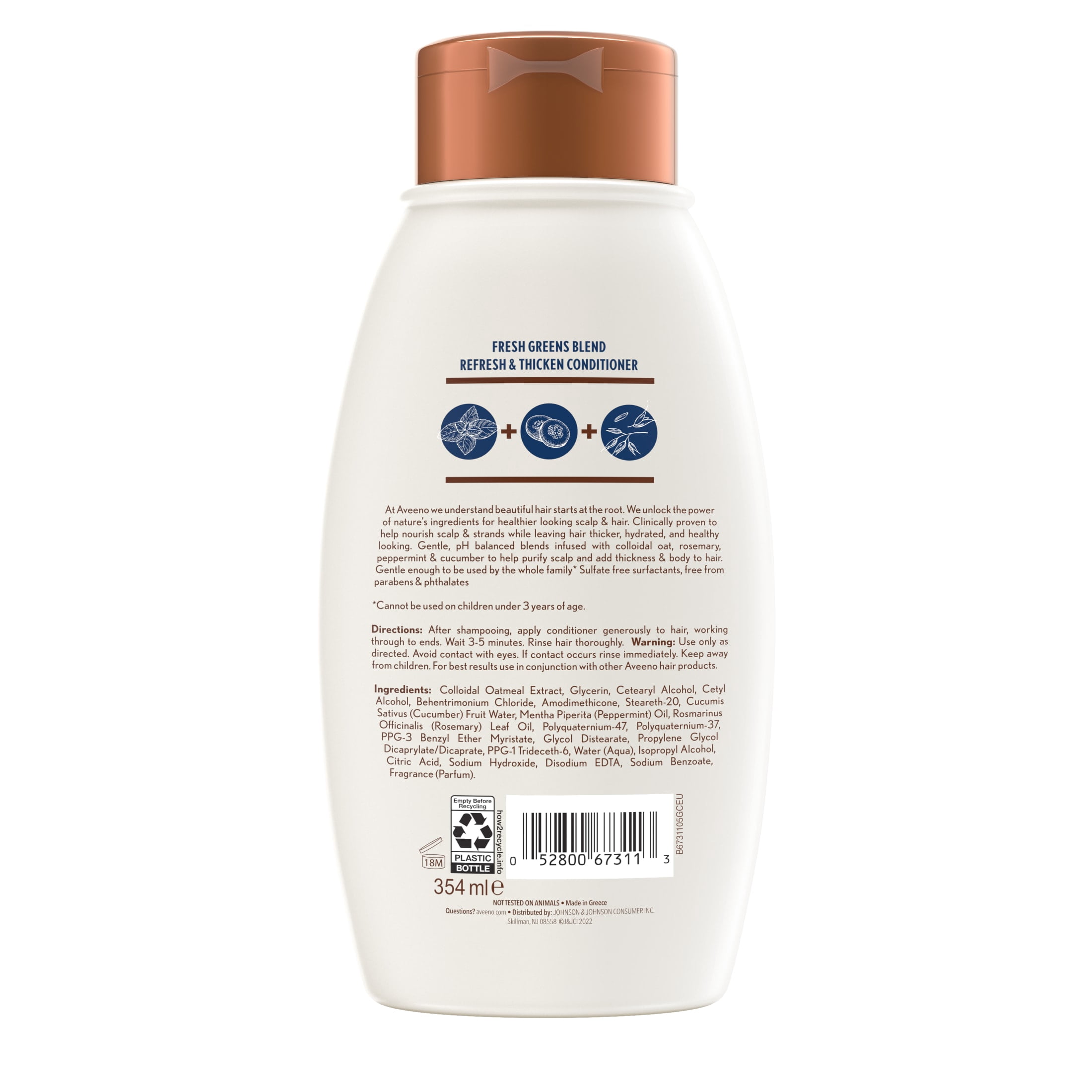 (4 pack) Cucumber & Rosemary Natural Volumizing Conditioner