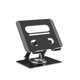 thumbnail image 1 of Portable Foldable Computer Lifting Risers Laptop Desk Stand 360 Degree Rotation Base for Reading and Video Watching Silver, 1 of 5
