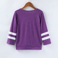 thumbnail image 6 of HIPYLO Girls Christmas Tops Trendy Top Long Sleeve Tops for Girls Thanksgiving Shirts for Kids Girls T Shirts Size 10-12 Little Girl Clothes Size 6-7, Purple 12-13 Years, 6 of 7