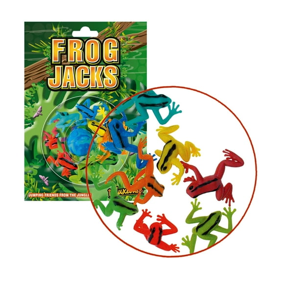 Jacks Game Frog by Deluxebase Retro Animal-Themed Traditional Game with Bouncy Ball for Kids