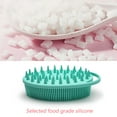 thumbnail image 3 of Silicone double-sided bath brush Bath brush soft touch brush exfoliating cleangreen, 3 of 5