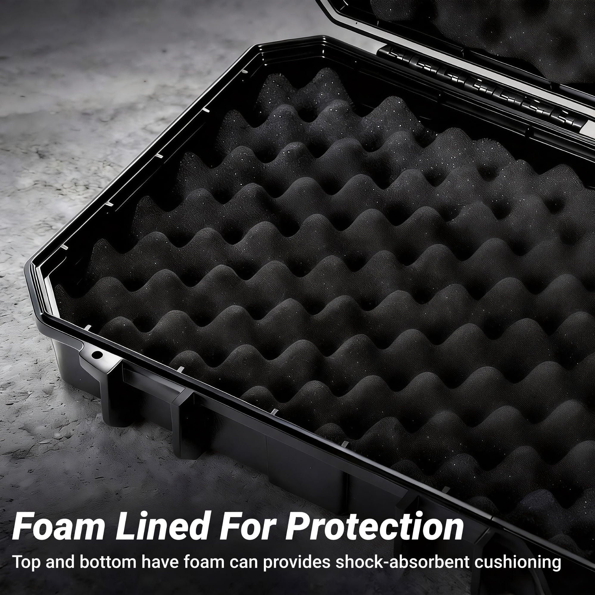 Gun Case,Blacksmith 39 inch Hardshell Travel Carrying Case for Gun With 2 Padlocks,Black