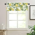 thumbnail image 3 of Sunflower Valance Curtains for Bedroom Living Room Newspaper Rustic Roman Shades for Windows Farmhouse Curtains & Drapes Aesthetic Rod Pocket Kitchen Window Curtains Over Sink 54x18in, 1 Panel, 3 of 6